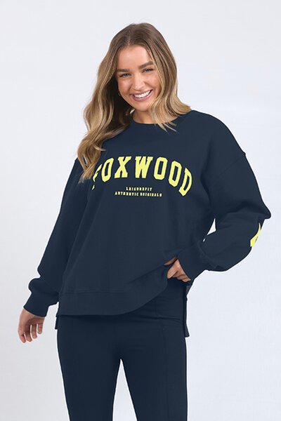 Foxwood Navy with Neon Yellow Interval Crew-hc-new-Hello Cyril.