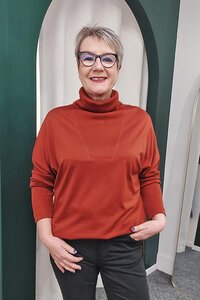 Foil Rib Detail Merino Jumper