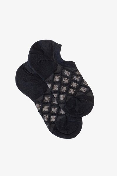 Antler Black Diamond No Show Sock-hc-new-Hello Cyril.