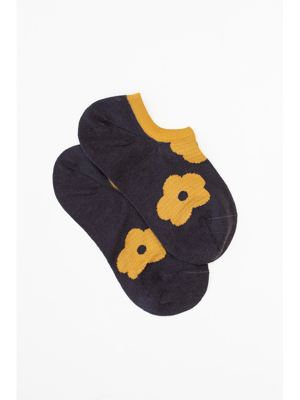 Antler Ochre Daisy No Show Sock