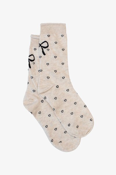 Antler Hearts + Bow Socks-hc-new-Hello Cyril.