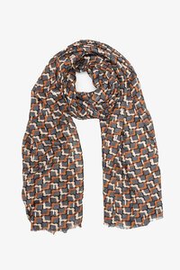Antler Floral Gridlock Scarf