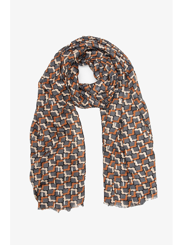 Antler Floral Gridlock Scarf