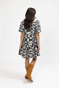 Seeking Lola Geometric Print Wanted Dress