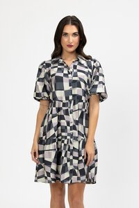 Seeking Lola Geometric Print Wanted Dress
