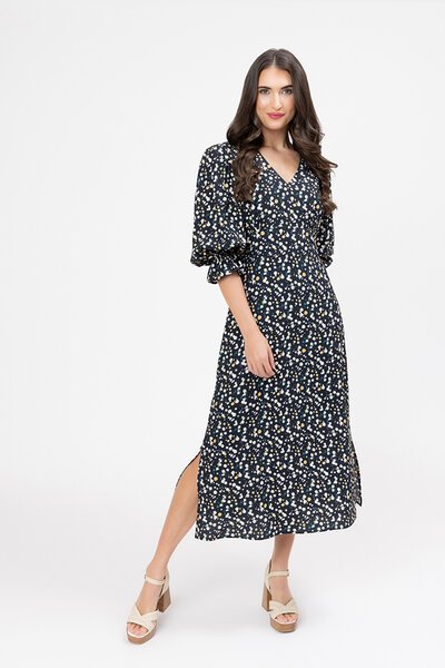 Seeking Lola Midnight Daisy Madrid Dress-shop-by-style-Hello Cyril.