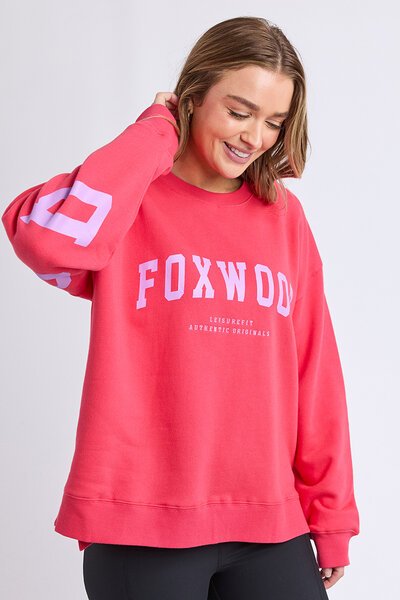 Foxwood Raspberry wtih Neon Lilac Interval Crew-hc-new-Hello Cyril.