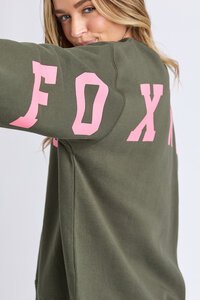 Foxwood Dark Khaki with Coral Interval Crew
