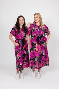 Charlo Jett Floral Shirt Dress