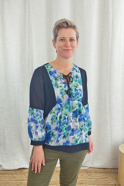 Memo Relaxed Balloon Sleeve Top-shop-by-label-Hello Cyril.