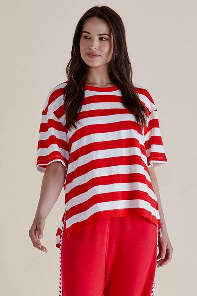Betty Basics Relax Boxy Stripe Tee-3-ways-to-style-Hello Cyril.
