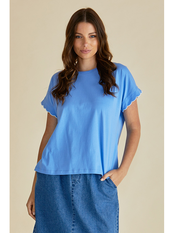 Betty Basics Sloane Scallop Tee