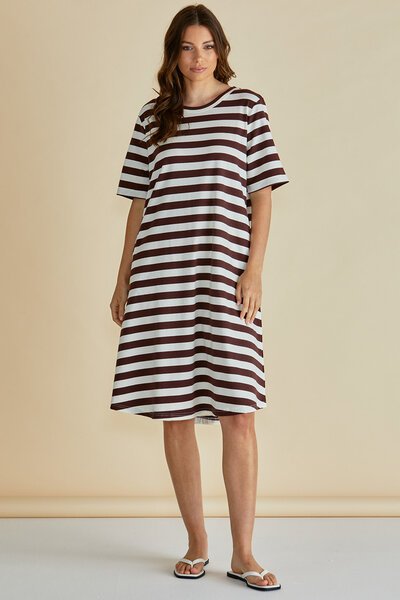Betty Basics Striped Eloise T-Shirt Dress-lives-Hello Cyril.