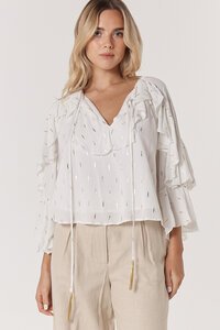 Fate + Becker Delia Ruffle Top