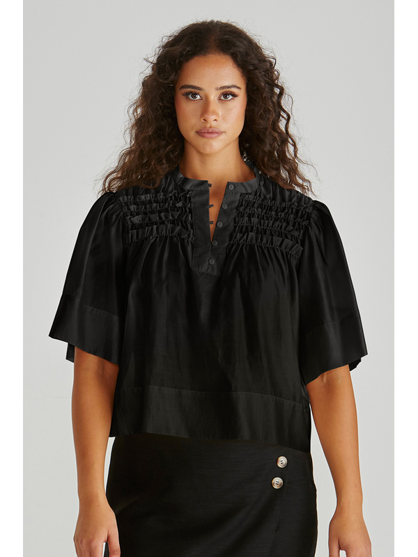 Sass Fillip Ruffle Yoke Blouse