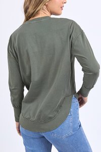 Foxwood Farrah Long Sleeve Khaki
