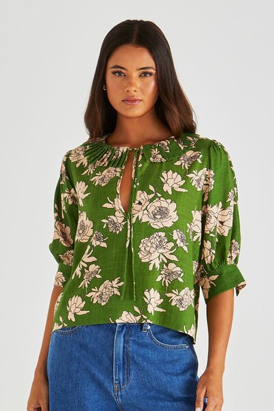 Sass Antonie Pleated Blouse-hc-new-Hello Cyril.