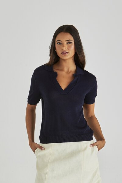 Sass Abbie Knit Polo-hc-new-Hello Cyril.