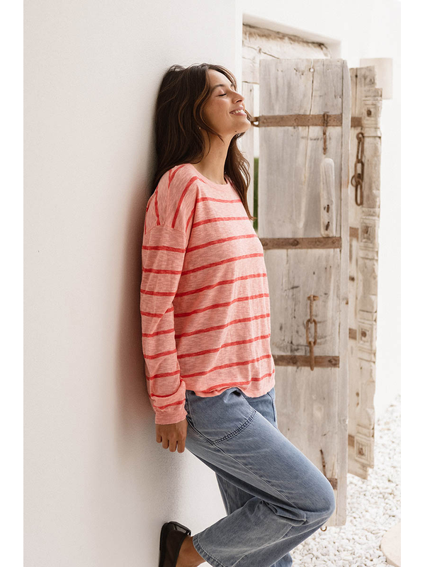 Betty Basics Natasha Knit Stripe Top