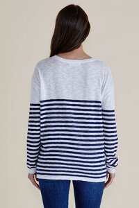 Betty Basics Natasha Knit Stripe Top