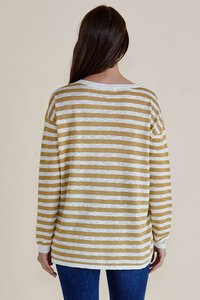 Betty Basics Natasha Knit Stripe Top