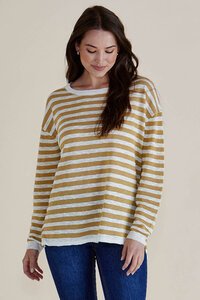 Betty Basics Natasha Knit Stripe Top