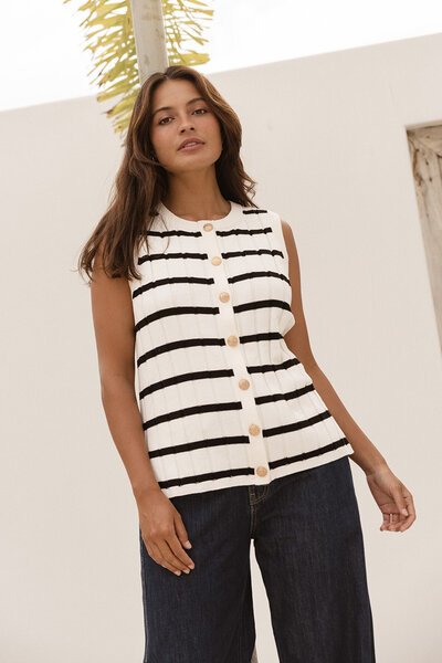 Betty Basics Nicollete Knit Vest-shop-by-label-Hello Cyril.