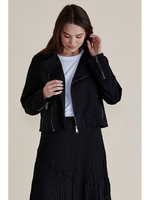 Betty Basics Aurora Ponte Biker Jacket