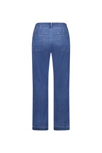 Vassalli Wide Ankle Grazer Jean - Blue Hue