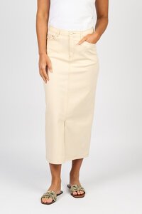 Vassalli Plain Front Split Skirt