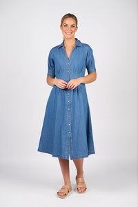 Vassalli Button Up Front Dress