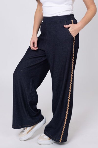 Honey Denim Nate Ric Rac Pant-hc-new-Hello Cyril.