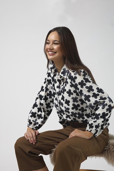 Stella + Gemma Charlotte Navy Shirt-lives-Hello Cyril.