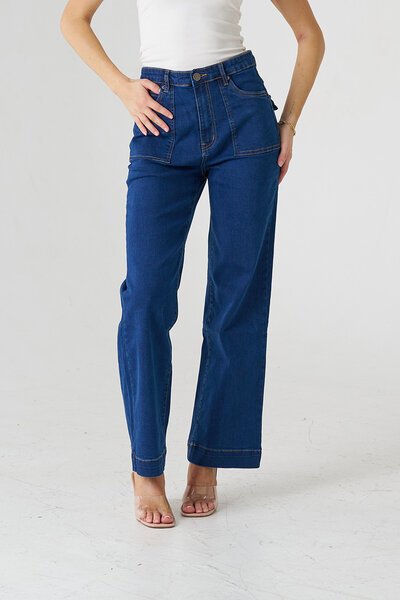 Wakee High Waist Classic Jeans-hc-new-Hello Cyril.