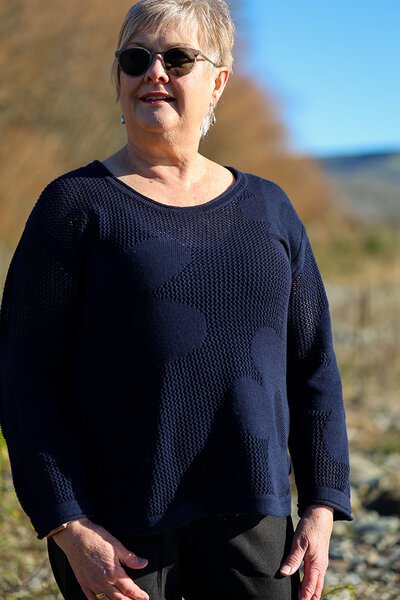 Foil Make My Daisy Sweater-shop-by-label-Hello Cyril.