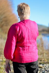 Foil Plain Plot Twist Top