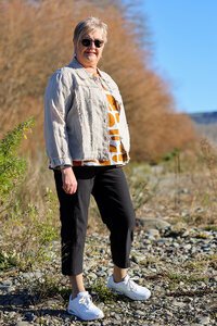 Foil Swing Volume Sleeve Top