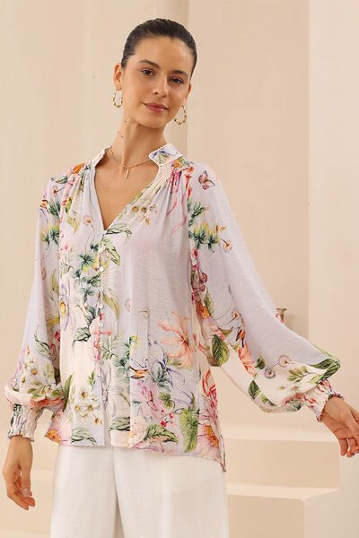 Iris Maxi Victoria Long Sleeve Blouse-hc-new-Hello Cyril.
