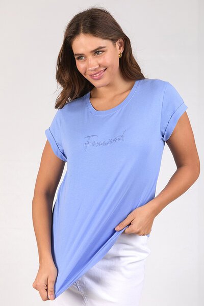 Foxwood Signature Tee Neon Blue-hc-new-Hello Cyril.