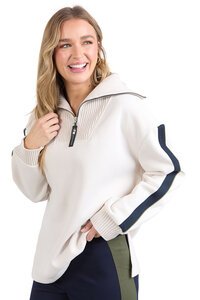 Foxwood Knit Collar Crew