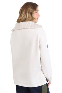 Foxwood Knit Collar Crew