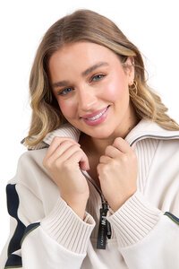 Foxwood Knit Collar Crew