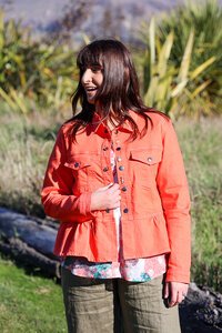 Classified Drill Jacket With Brooch Detail