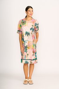 Foil Wave Along Dress