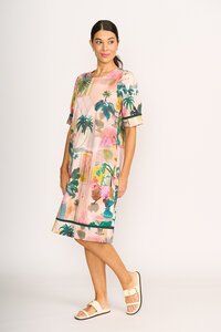 Foil Wave Along Dress