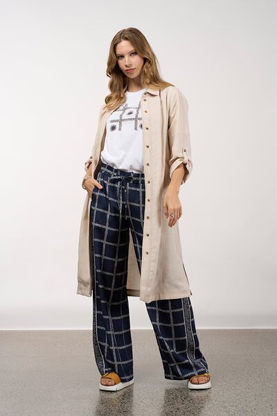 Madly Sweetly Aspect Trench Dress-shop-by-label-Hello Cyril.