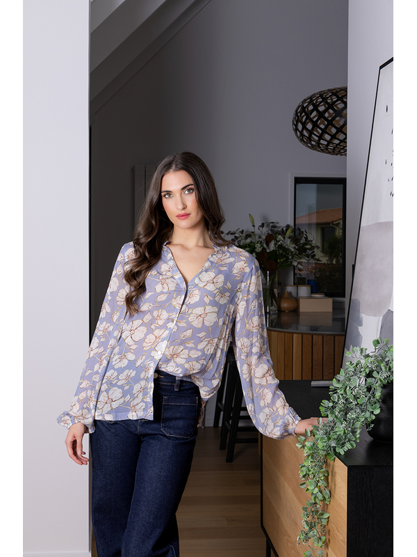 Seeking Lola Full Of Life Sky Garden Top