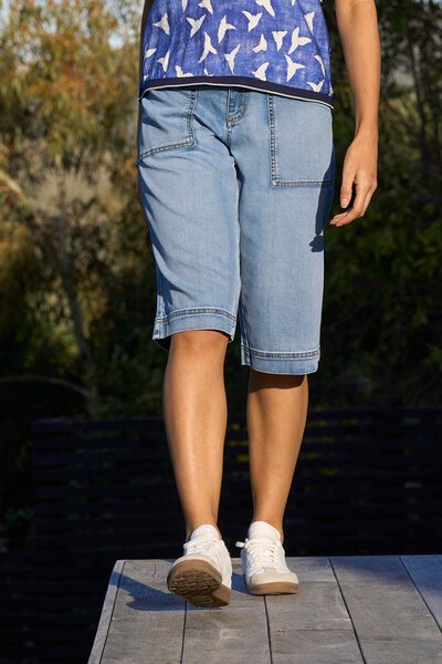 Memo Denim Utility Shorts-lives-Hello Cyril.