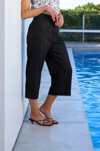 Oh Three Wide Leg Mid Length Pant