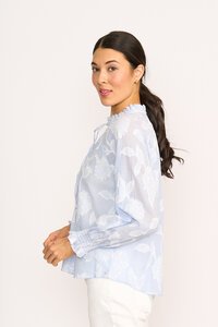 Foil Just Chillin' Floral Stripe Top